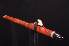 Red Mallee Burl Native American Flute, Minor, Mid A-4, #G34J